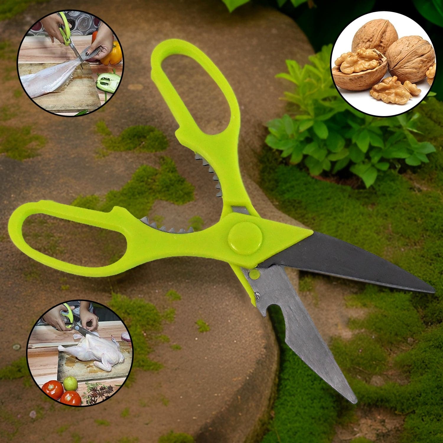 4-Piece Kitchen Cutting Set: Scissors, Peeler, Grater / Slicer, and Knife thumbnail 4