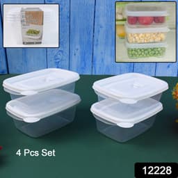 Food Storage Containers-Microwave (4 Pc/400ml)
