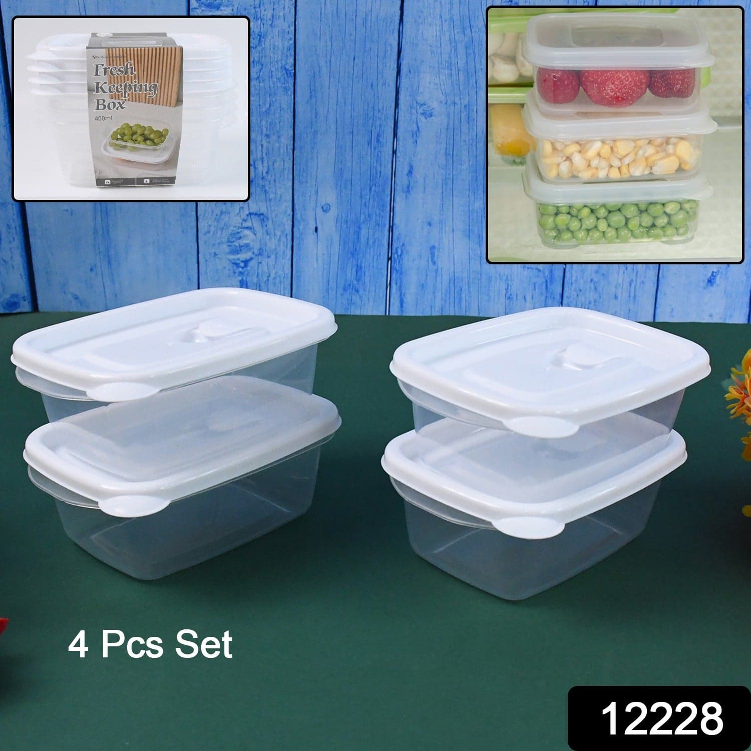 Food Storage Containers-Microwave (4 Pc/400ml) thumbnail 1