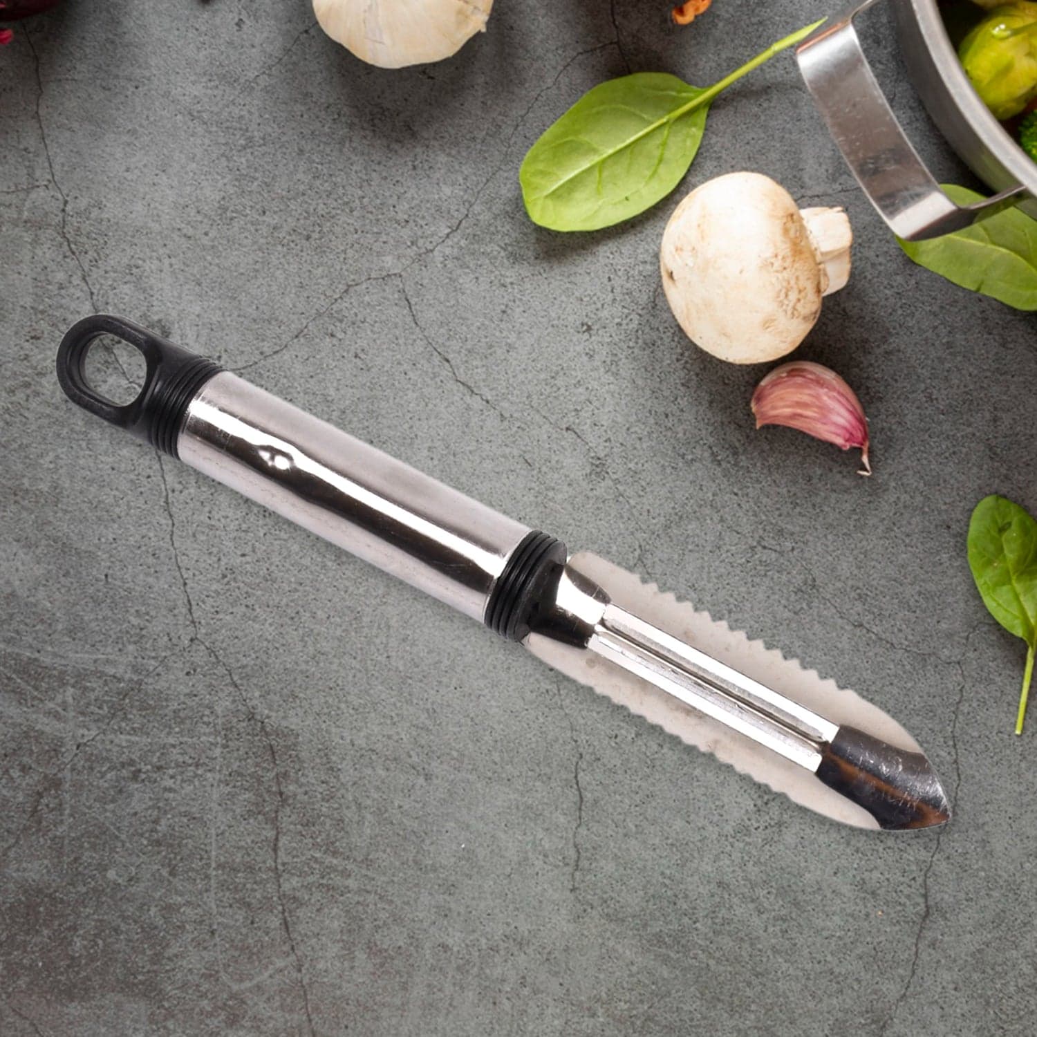 Multifunctional peeler, grater, fruit peeler, kitchen household gadget set (5 Pc Set) thumbnail 3