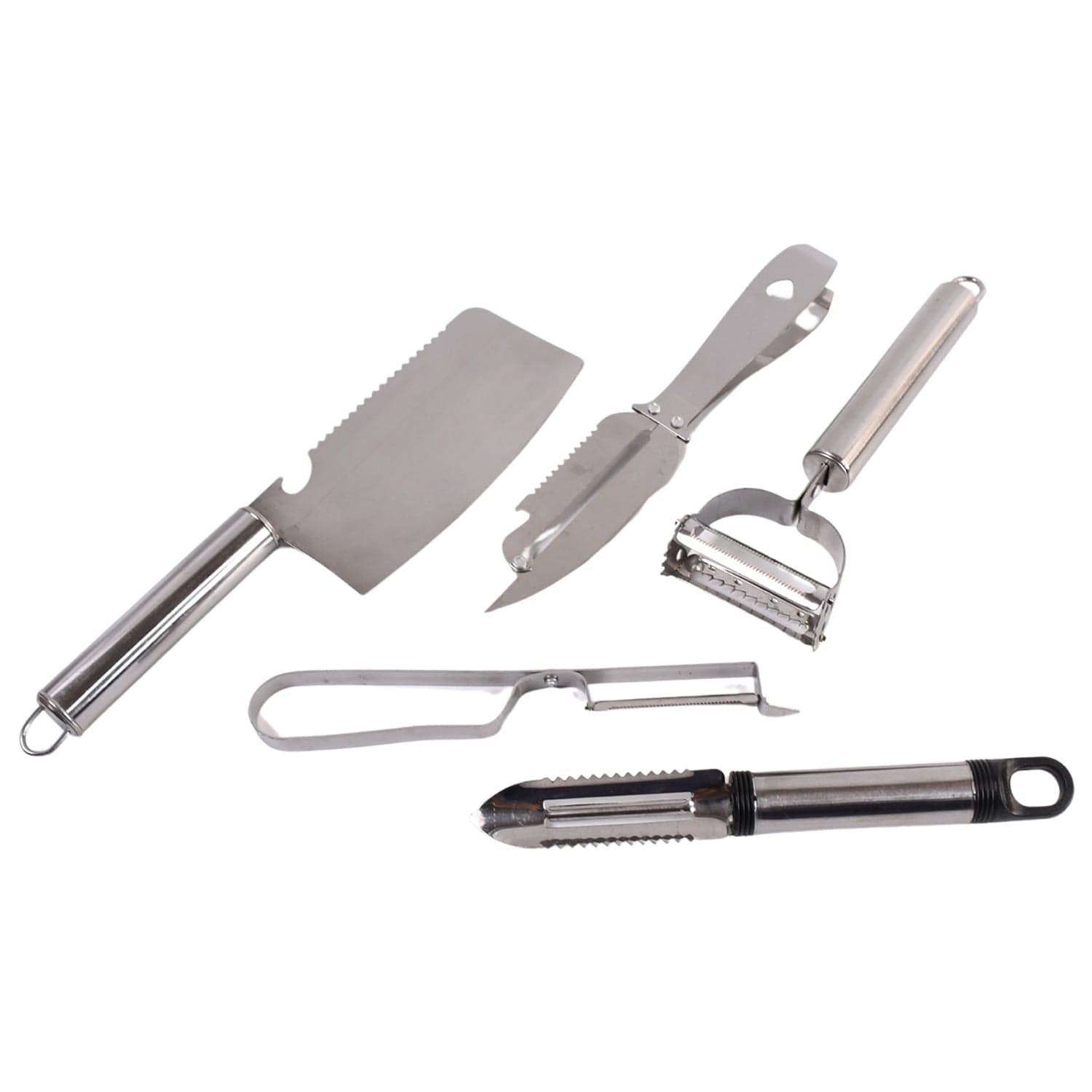 Multifunctional peeler, grater, fruit peeler, kitchen household gadget set (5 Pc Set) thumbnail 5
