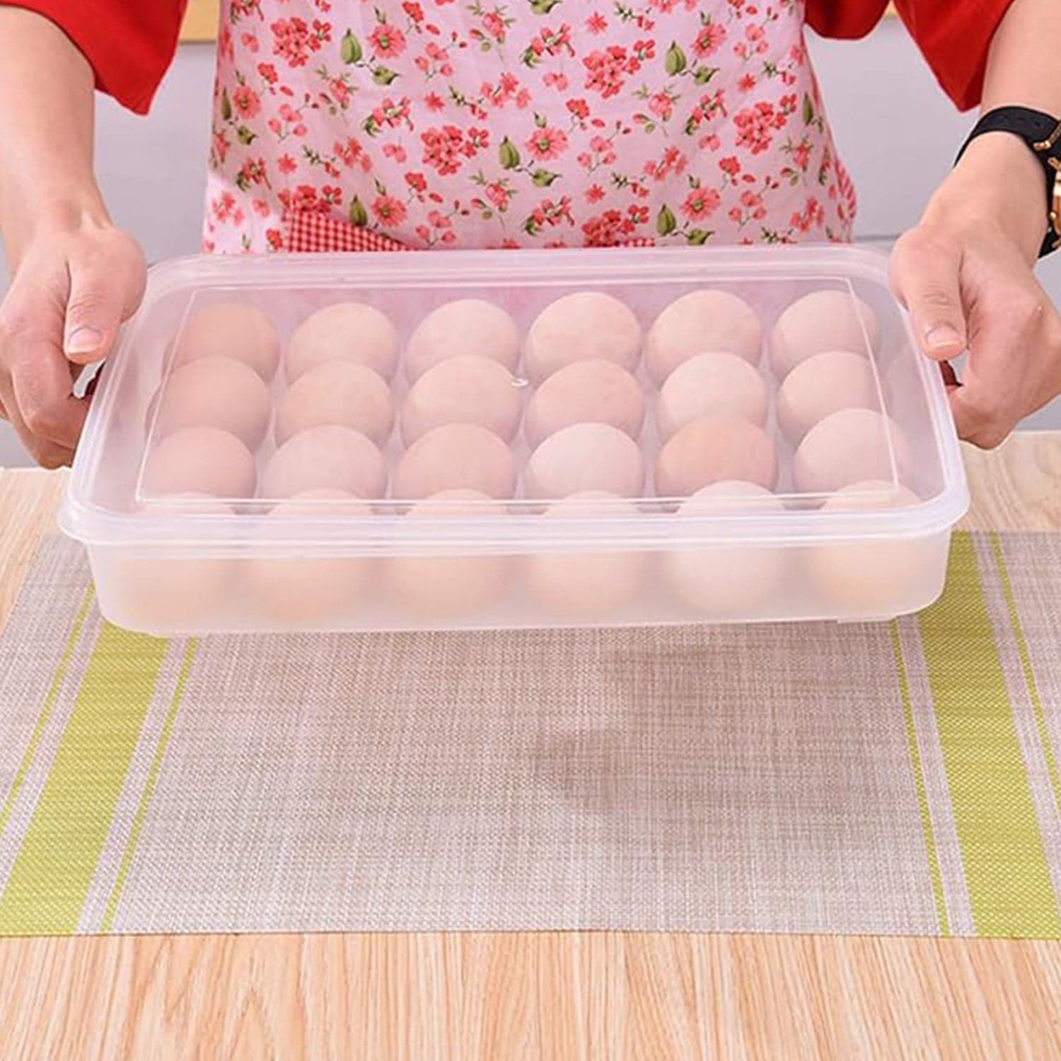 Plastic Egg 24 Grid Storage Container Holder thumbnail 1