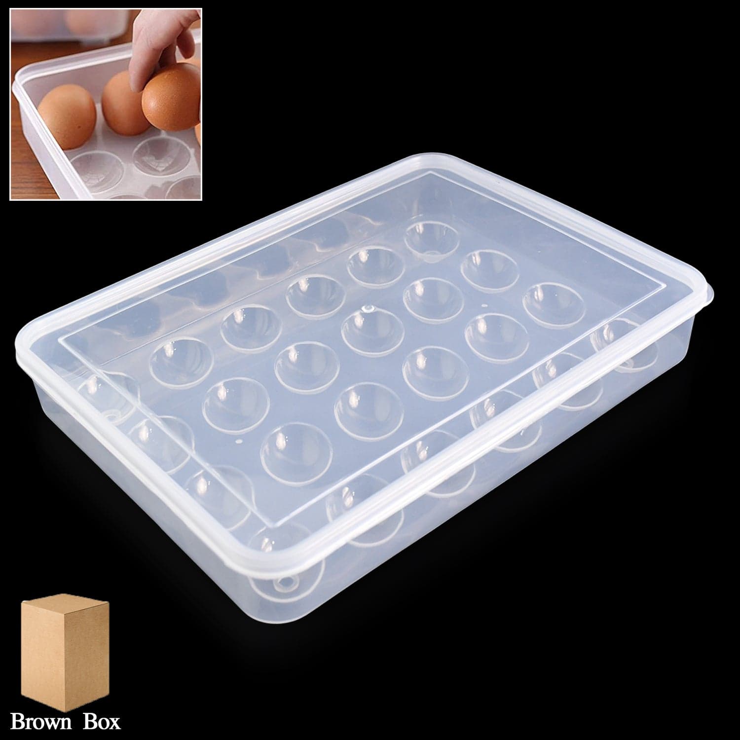 Plastic Egg 24 Grid Storage Container Holder thumbnail 2