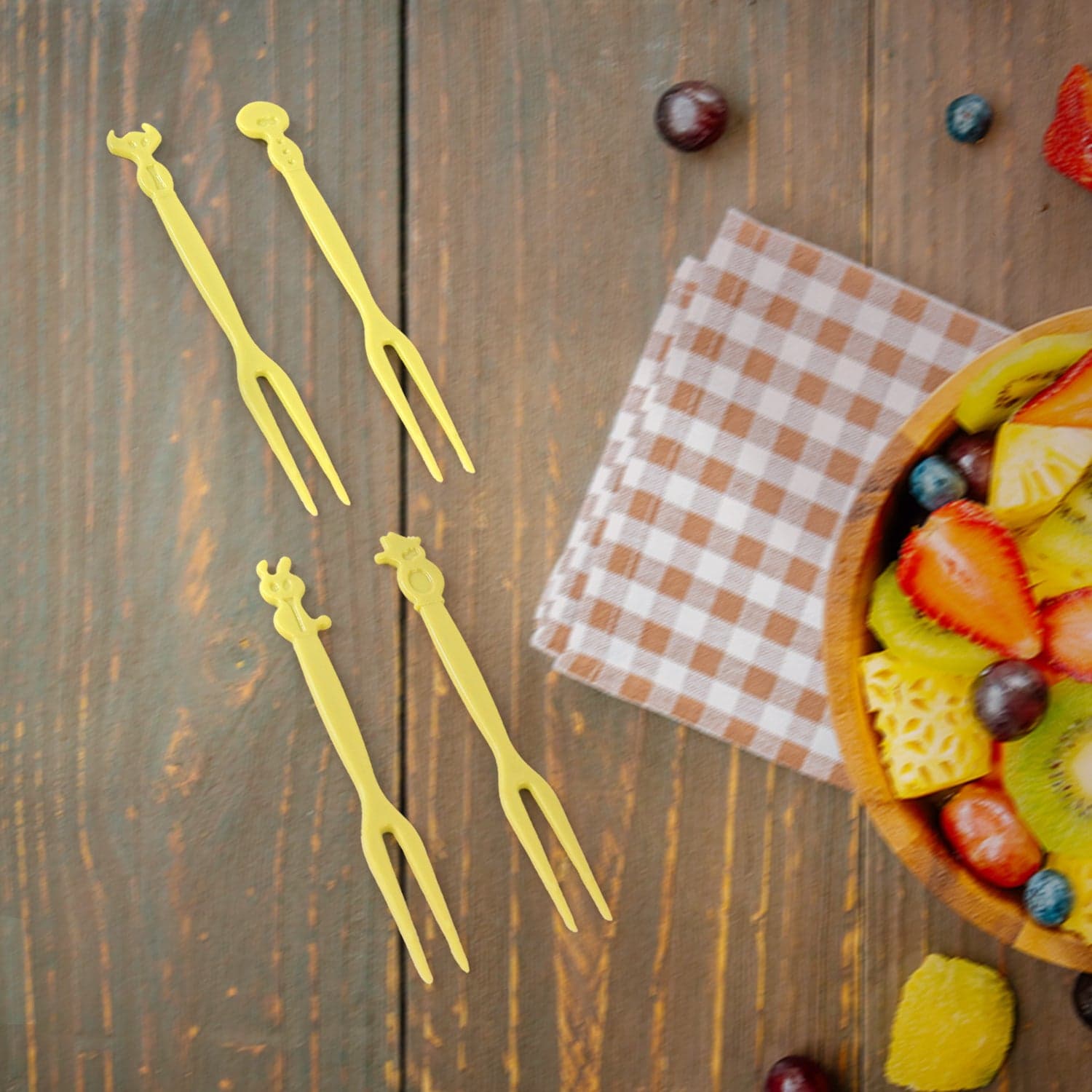 Plastic Fruit Forks Cake Dessert Forks Mini Forks (50 Pcs Set) thumbnail 4