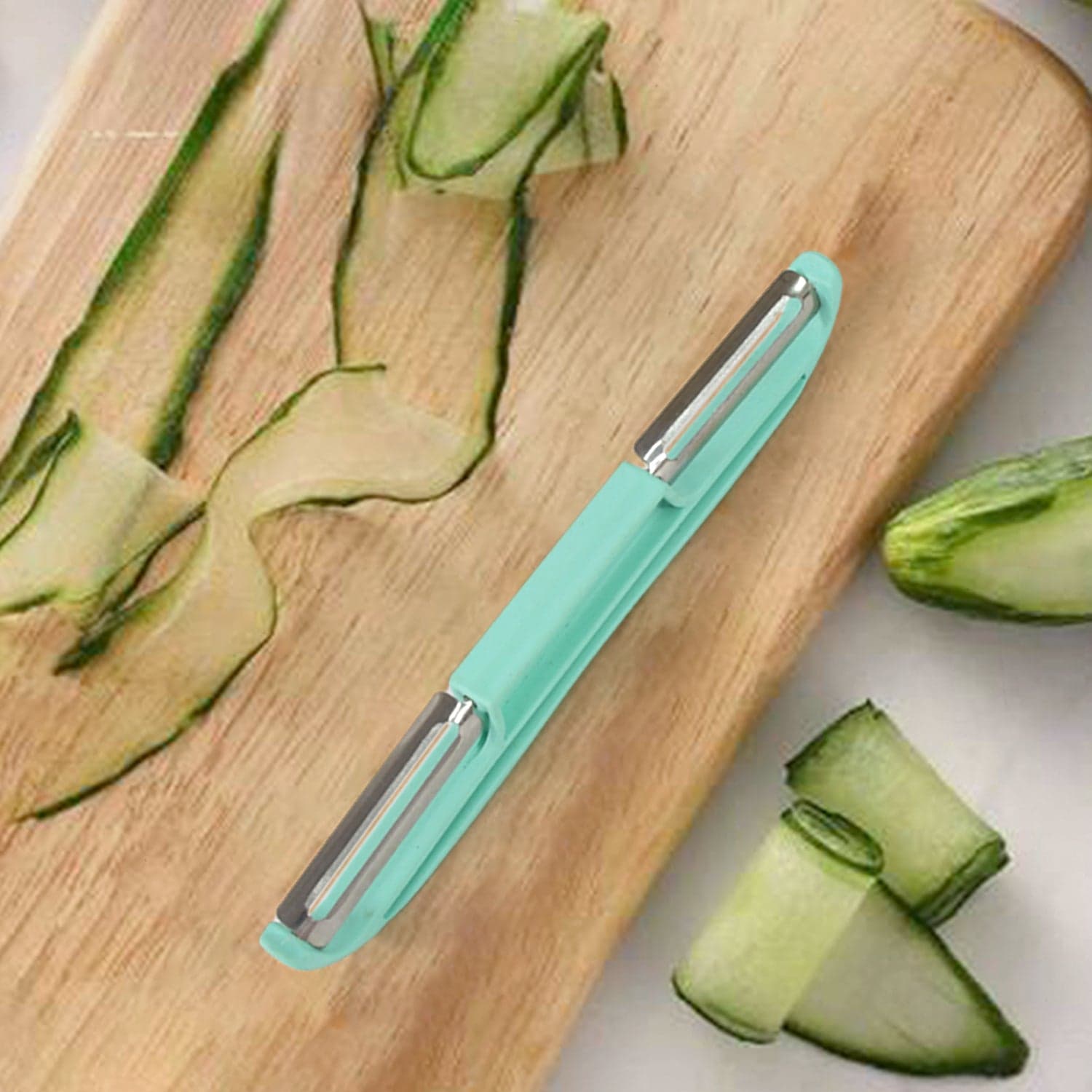 Double Side Potato Peeler Stainless Steel Peeler Cutter (1 Pc) thumbnail 4