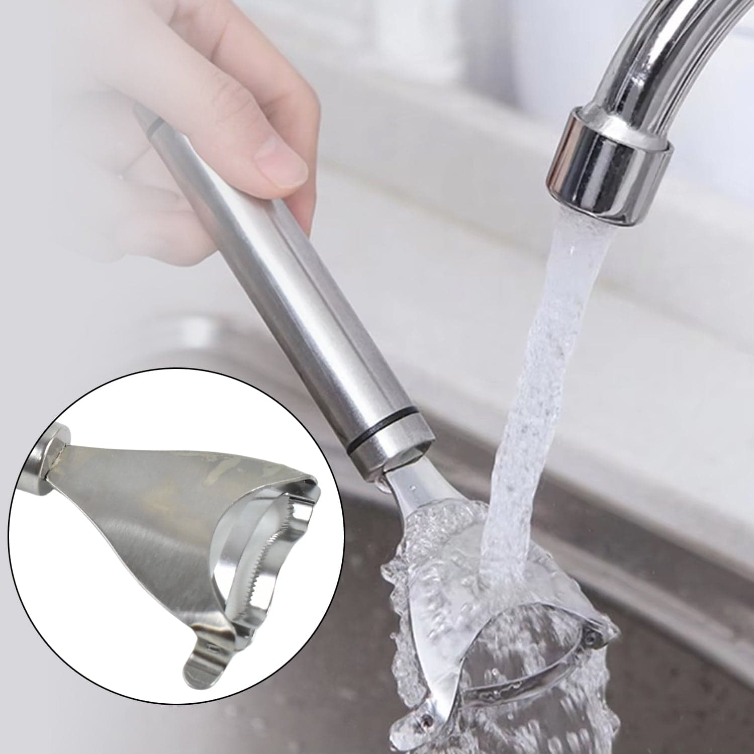 Stainless Steel Corn Peeler Con Cob Remover Cutter (1 Pc) thumbnail 5