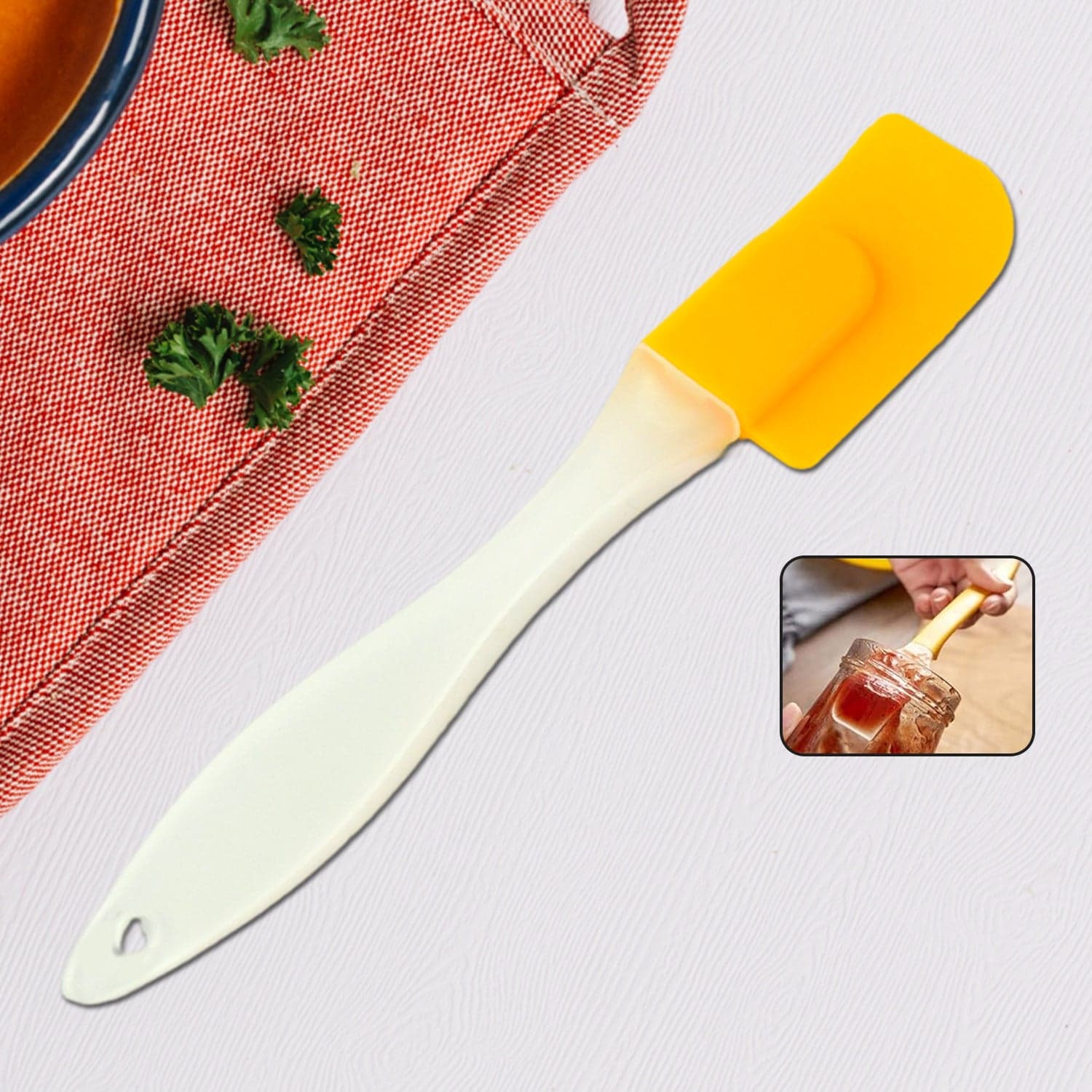 Silicone Cooking Spatula for Baking (1 Pc / 18 Cm) thumbnail 1