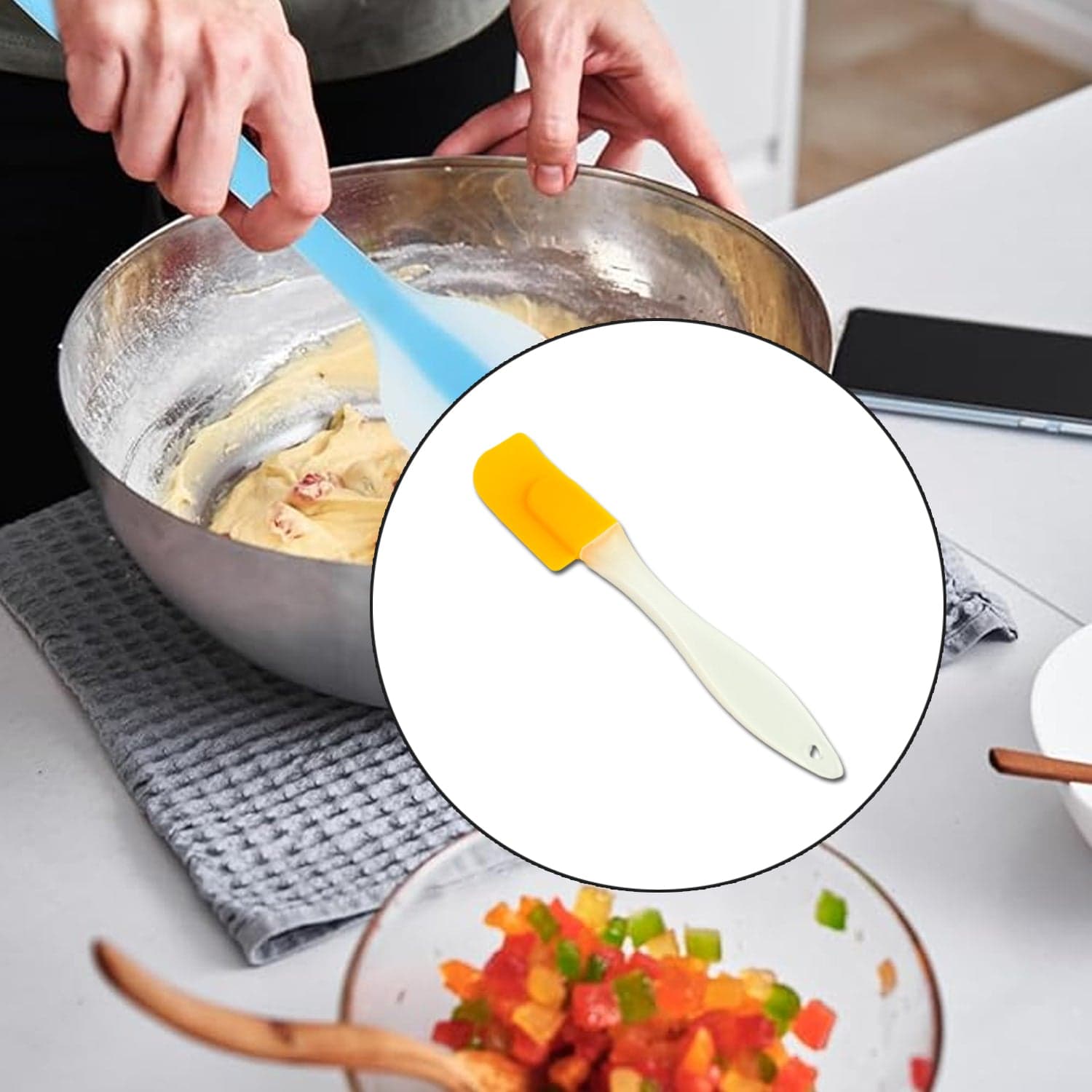 Silicone Cooking Spatula for Baking (1 Pc / 18 Cm) thumbnail 4