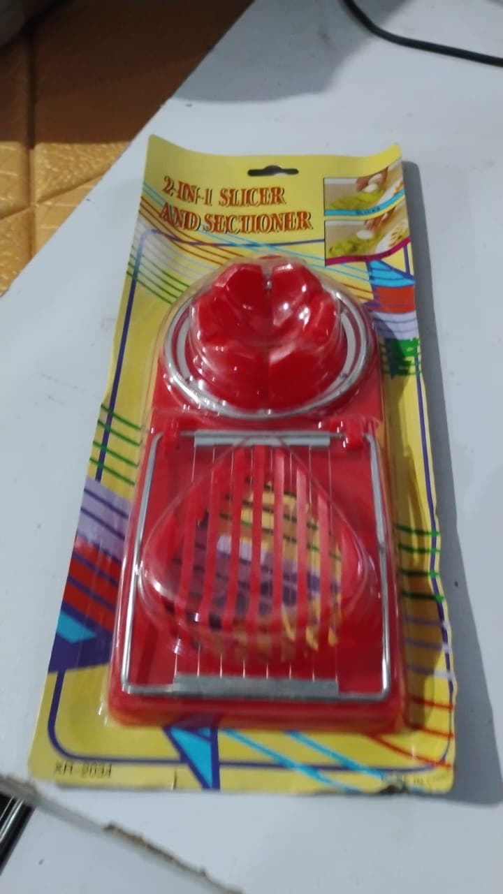 2 In 1 Egg Slicer, Egg Cutter For Hard Boiled Eggs (1 Pc) thumbnail 7