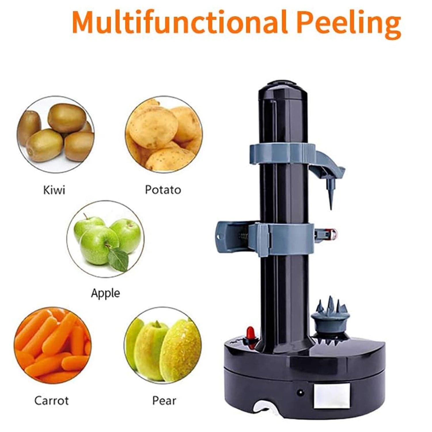 Multipurpose Electric Vegetable Fruit Peeler Automatic Potato Peeler (1 Pc) thumbnail 7