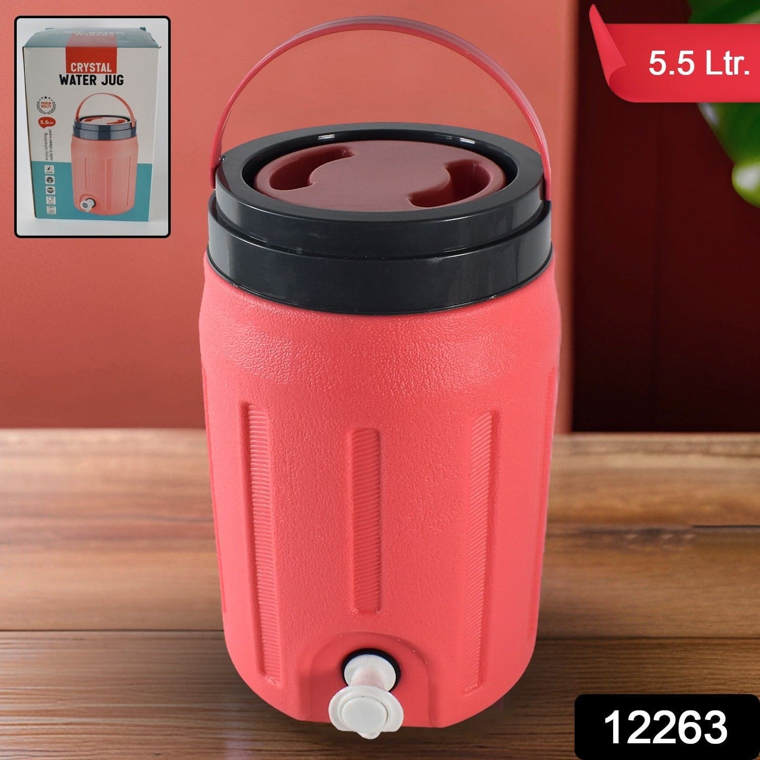 Insulated Water Jug 5.5 Ltr Water Storage Jug thumbnail 2