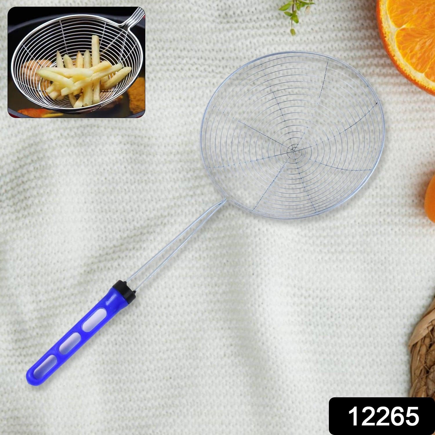Stainless Steel Deep Fry Strainer (Big) thumbnail 2