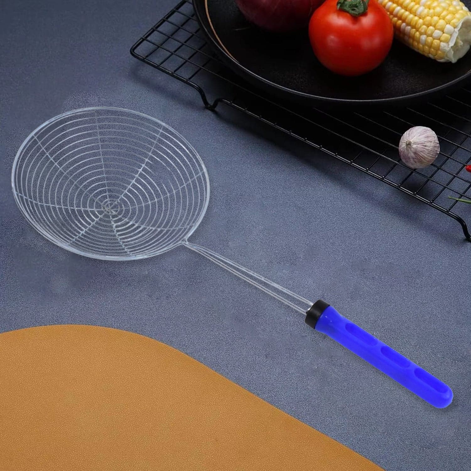 Stainless Steel Deep Fry Strainer (Big) thumbnail 6