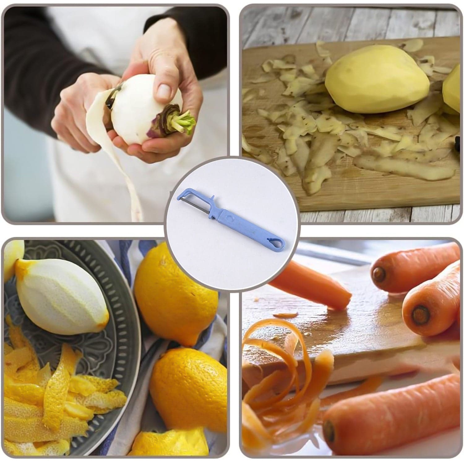 3 in 1 Kitchen Set: Grater Base, Slicing Attachment, and Peeler (3 Pcs Set) thumbnail 4