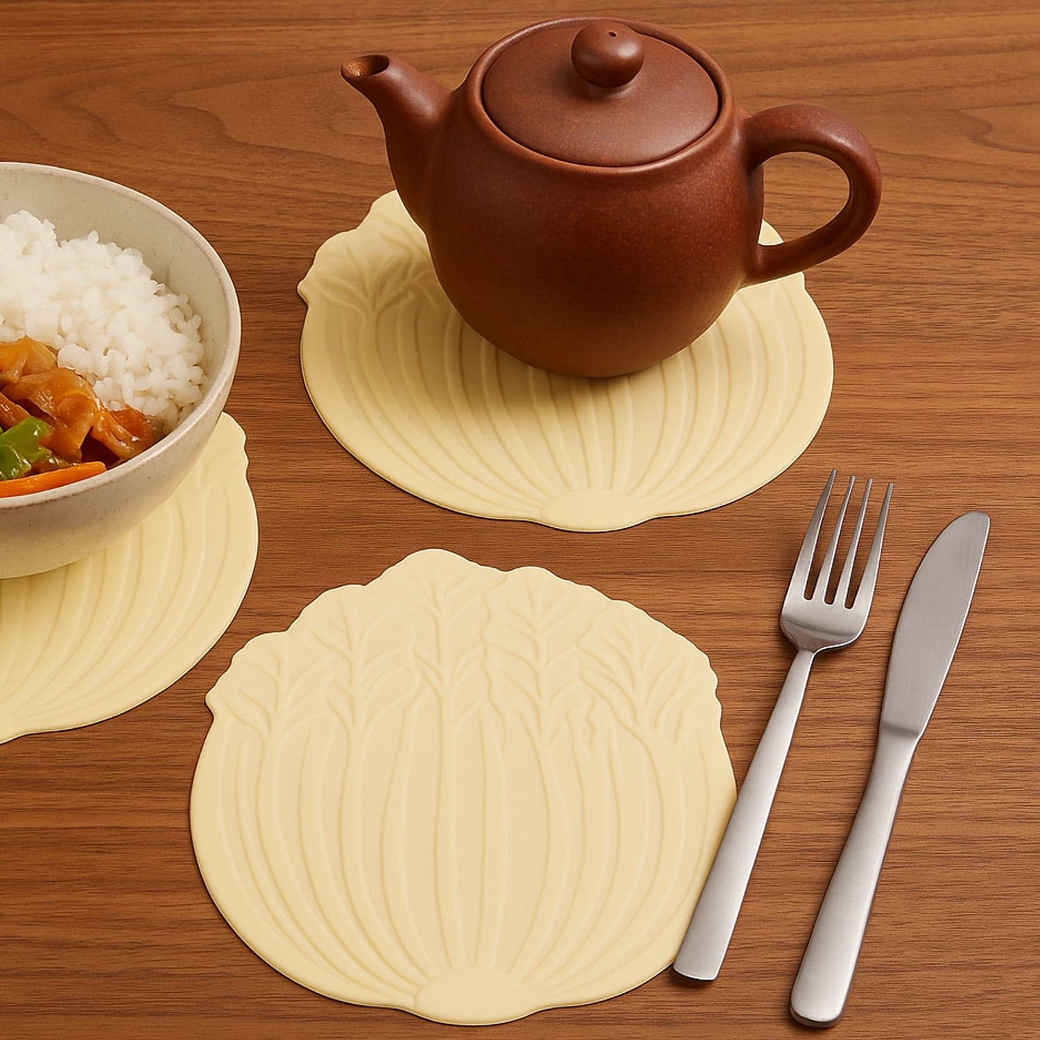 Silicone Leaf Design Coaster Set 2 Pc thumbnail 5