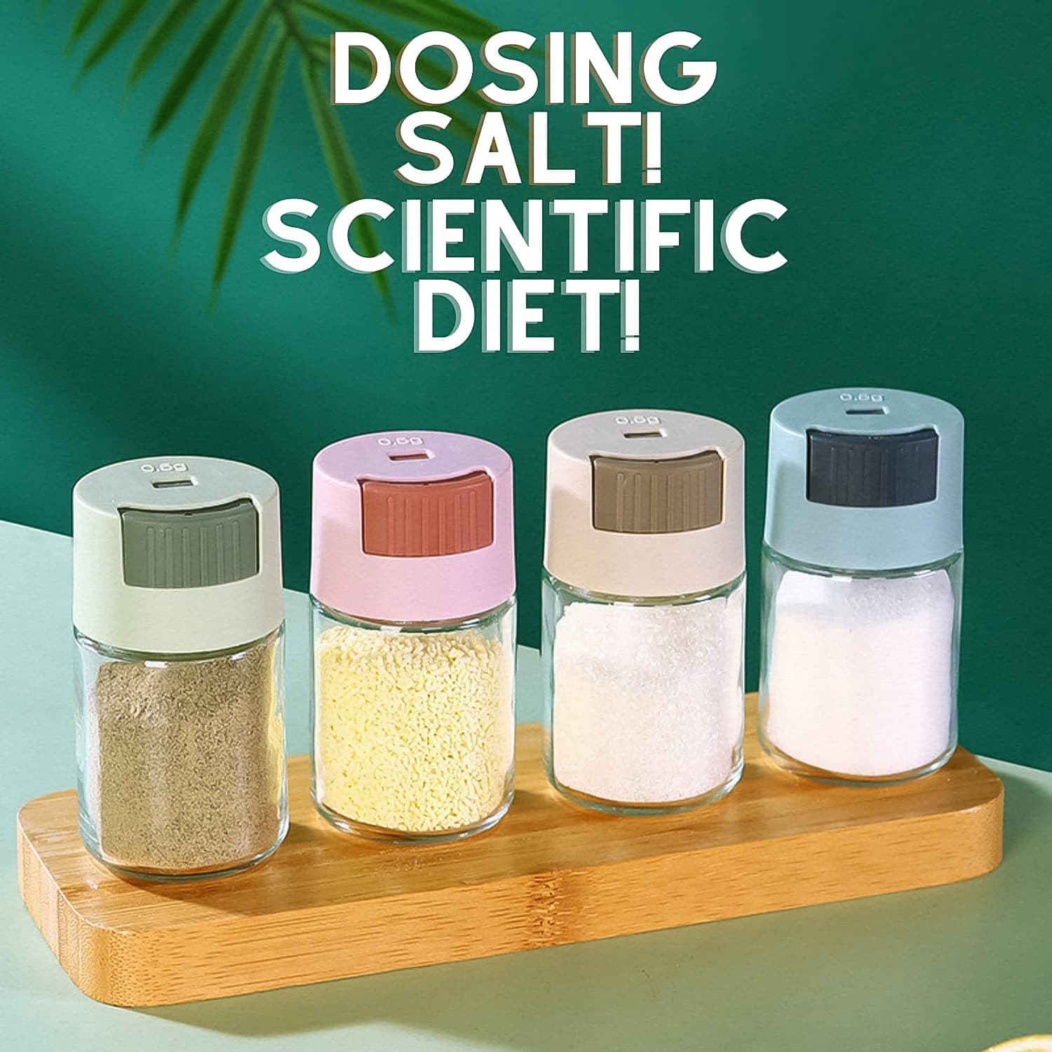 Adjustable Spice Dispenser Glass Jar1 Pc thumbnail 5