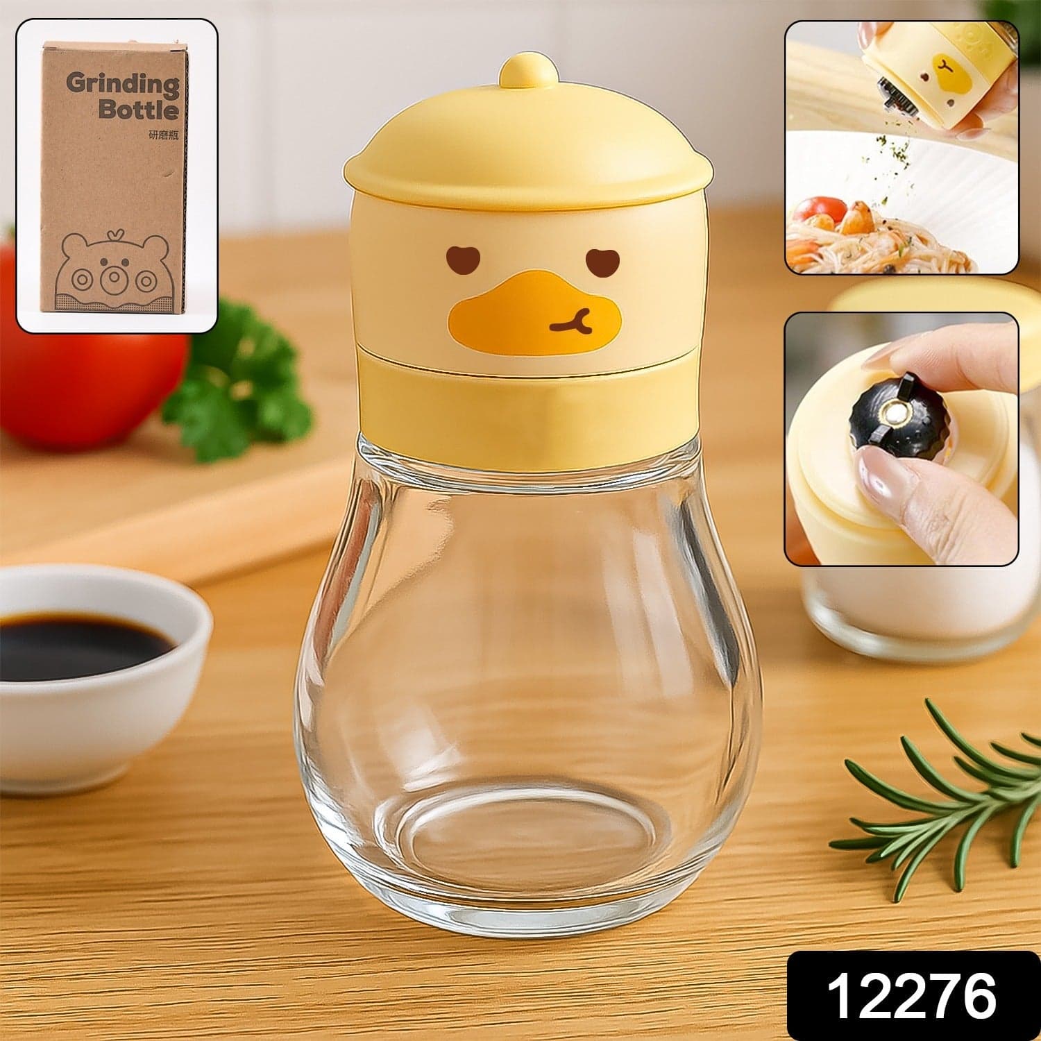 Duck Head Glass Spice Grinder 1 Pc thumbnail 1