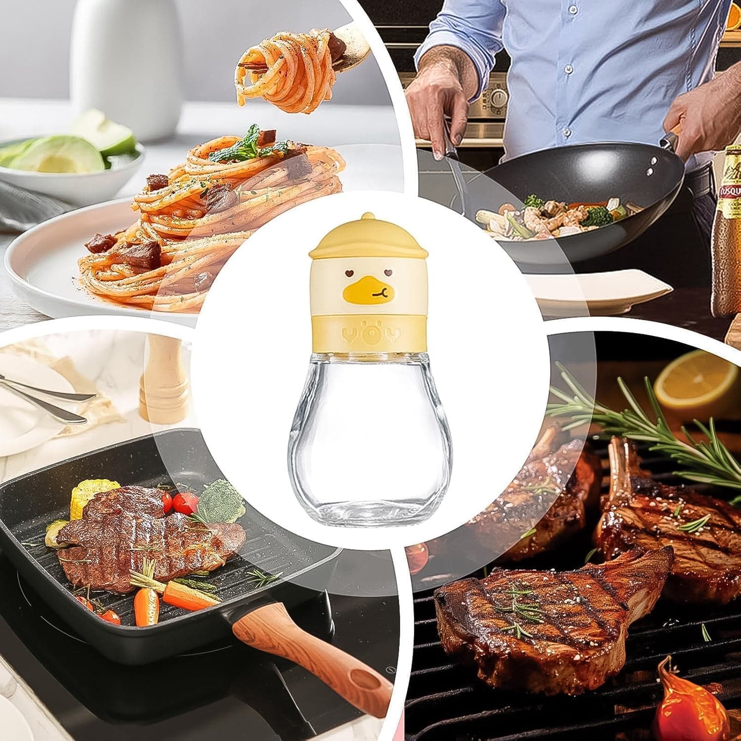 Duck Head Glass Spice Grinder 1 Pc thumbnail 3