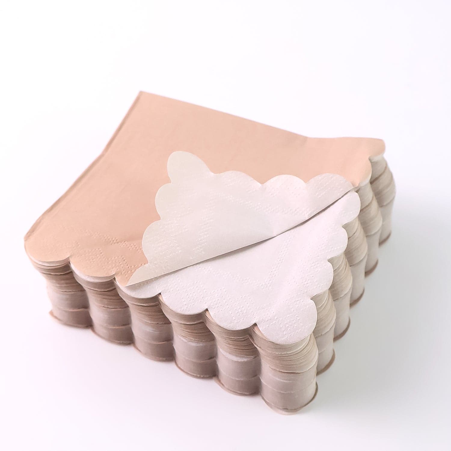 Disposable Scalloped Edge Tissue Napkins Set 120 Pc thumbnail 4