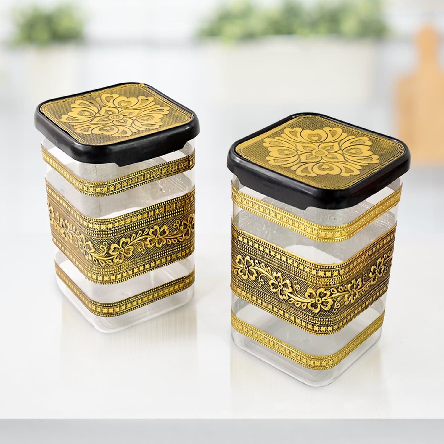 Plastic Rajwadi Container 2pcs set 1100ml thumbnail 1