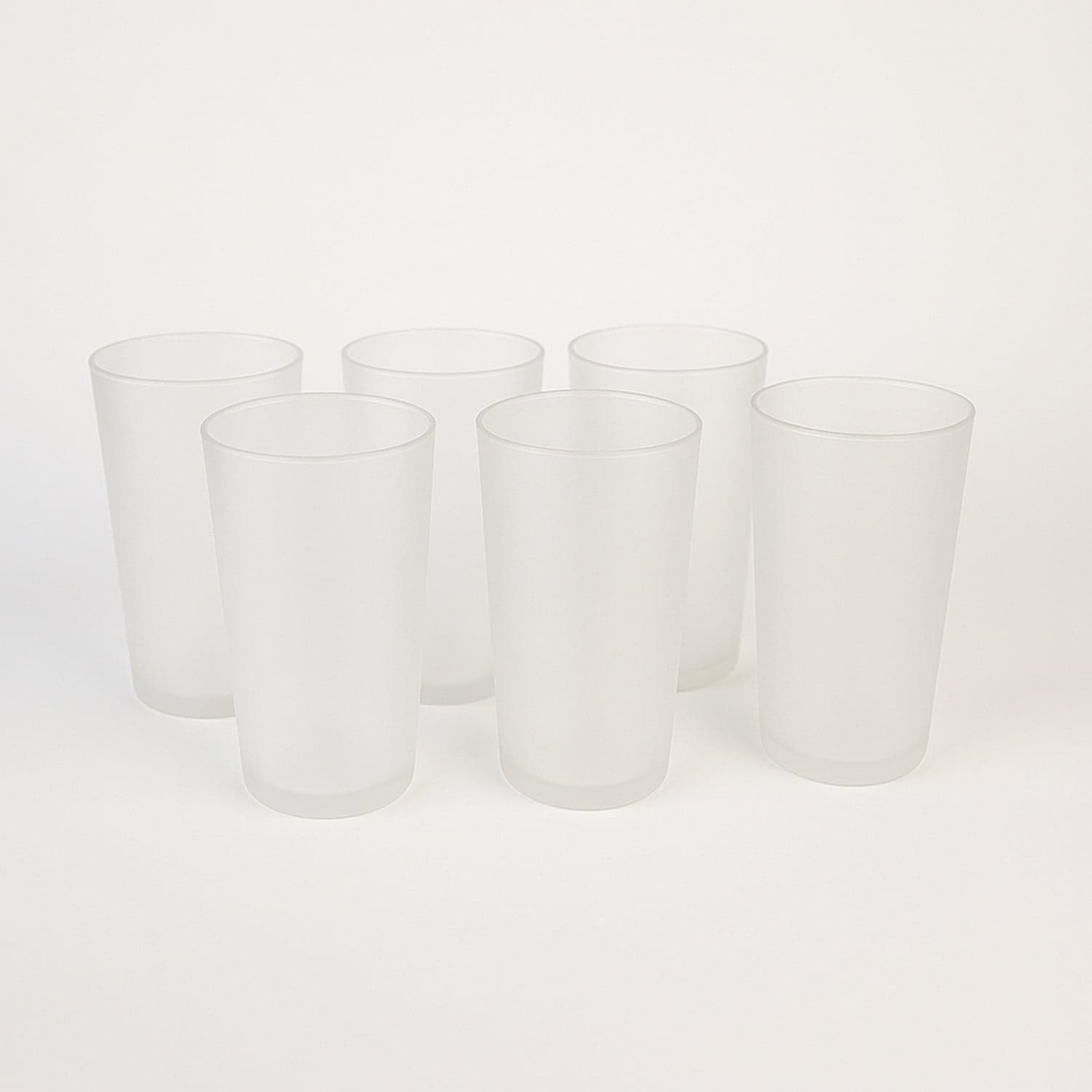 Matt Finish Glass Tumbler Set Approx 300Ml 6 Pc thumbnail 4