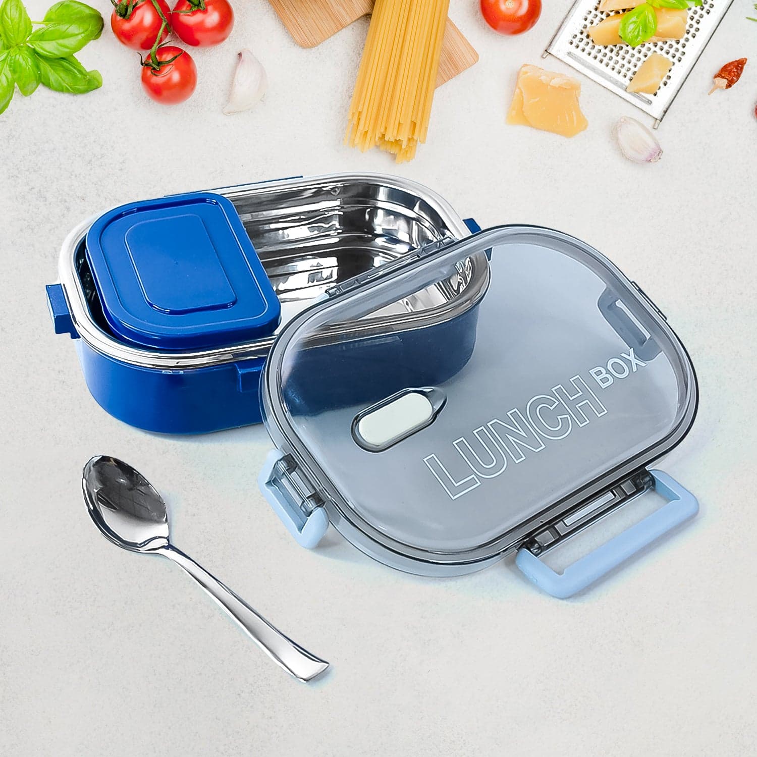 Home Chef Premium Airtight Steel Lunch Box thumbnail 4