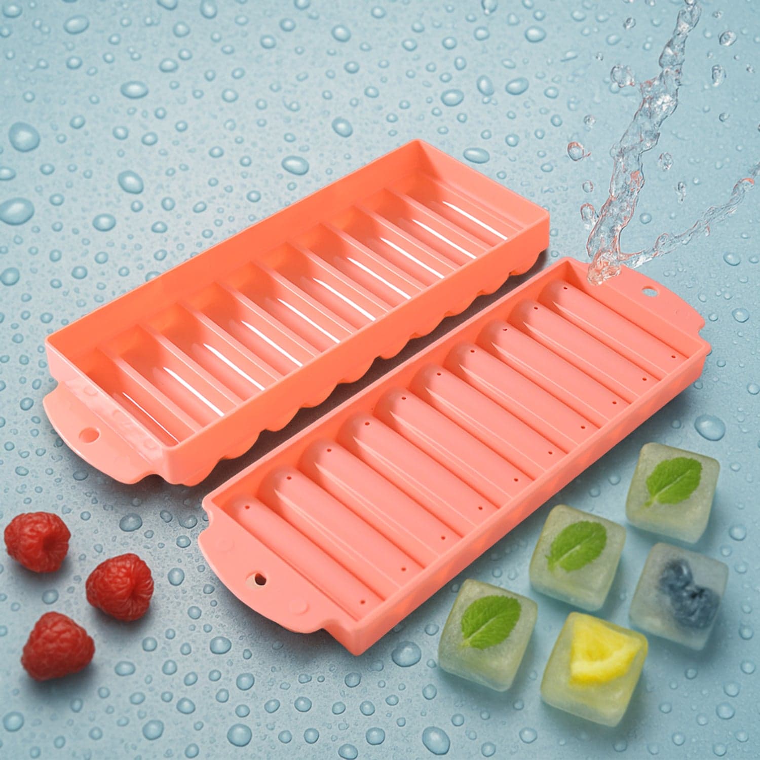 Compact Plastic Ice Stick Tray 2 Pc thumbnail 2