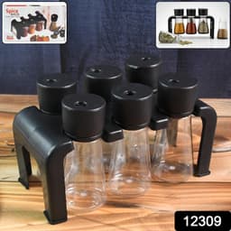 Plastic Spice Jar Set With Stand