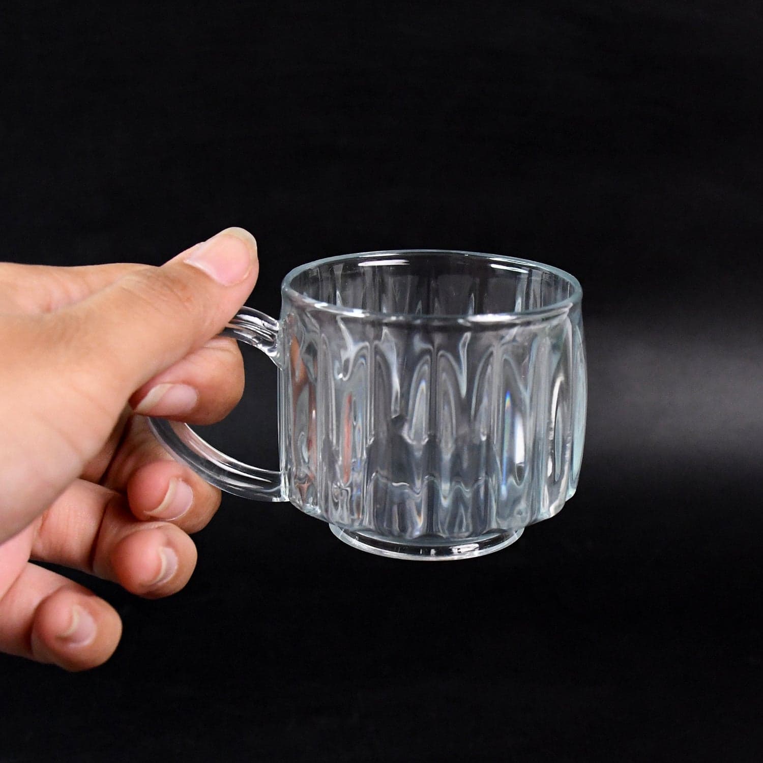Unbreakable Transparent Plastic Tea Cups Set Of 6 Pc thumbnail 4