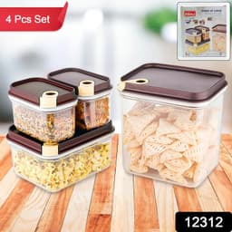 Ritu Push N Lock Container 4Pcs J371