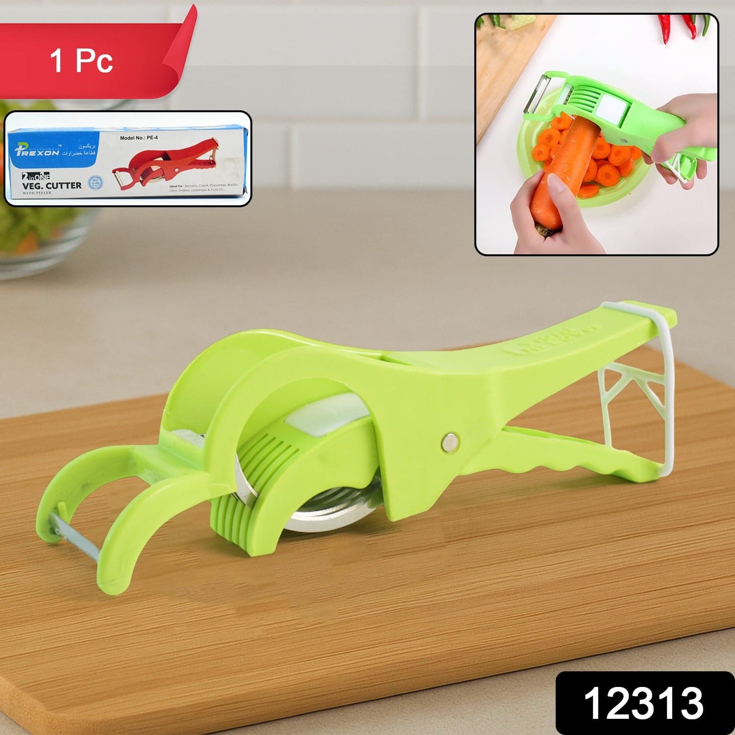 2 In 1 Vegetable Peeler And Slicer Tool thumbnail 1