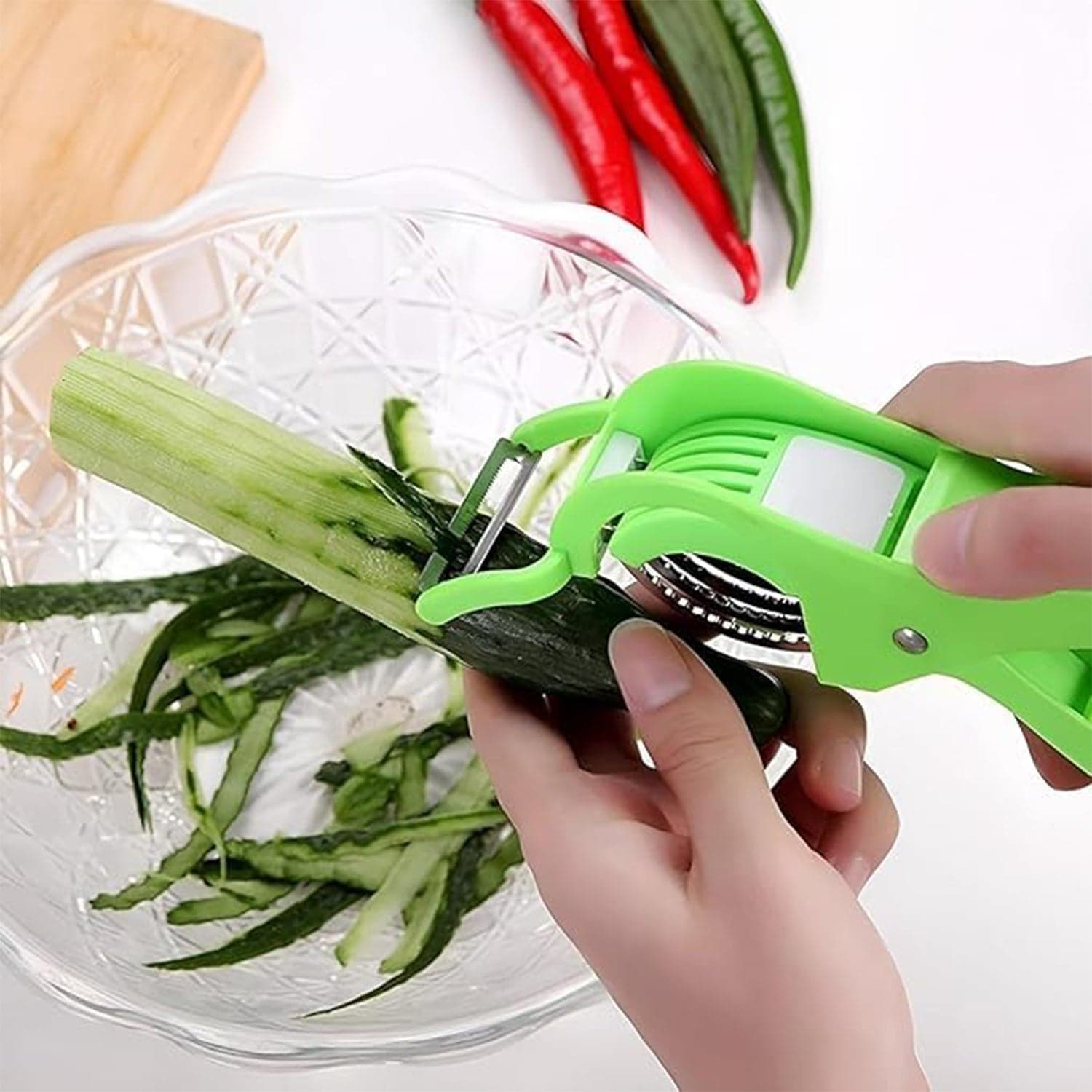2 In 1 Multipurpose Handheld Vegetable Cutter thumbnail 3