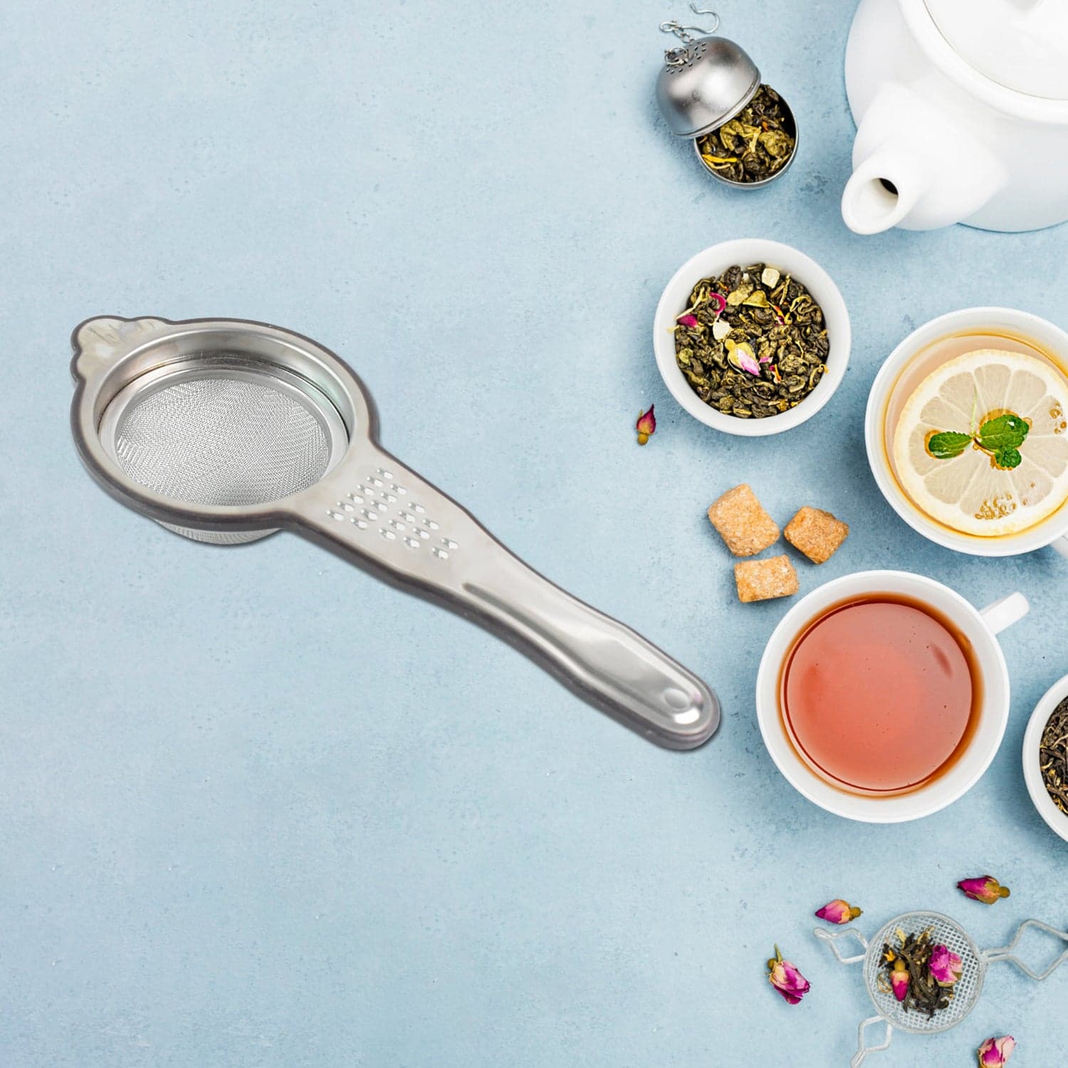Heavy Duty Stainless Steel Fine Mesh Tea Strainer 1 Pc thumbnail 3