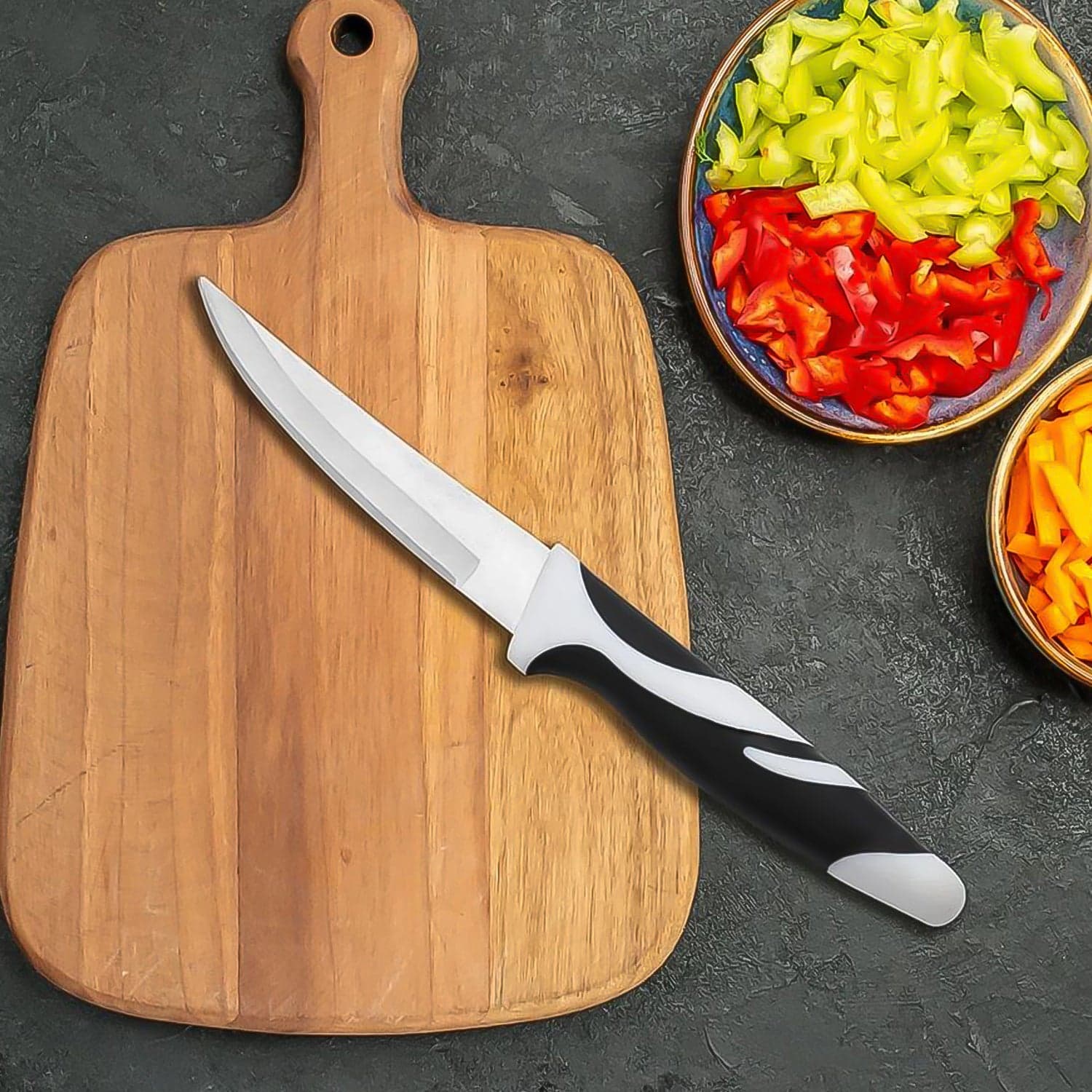 Ritu Sharp Stainless Steel Blade Zebra Kitchen Knife thumbnail 2