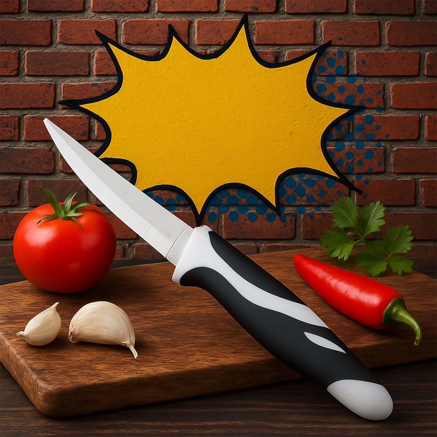Ritu Sharp Stainless Steel Blade Zebra Kitchen Knife thumbnail 5