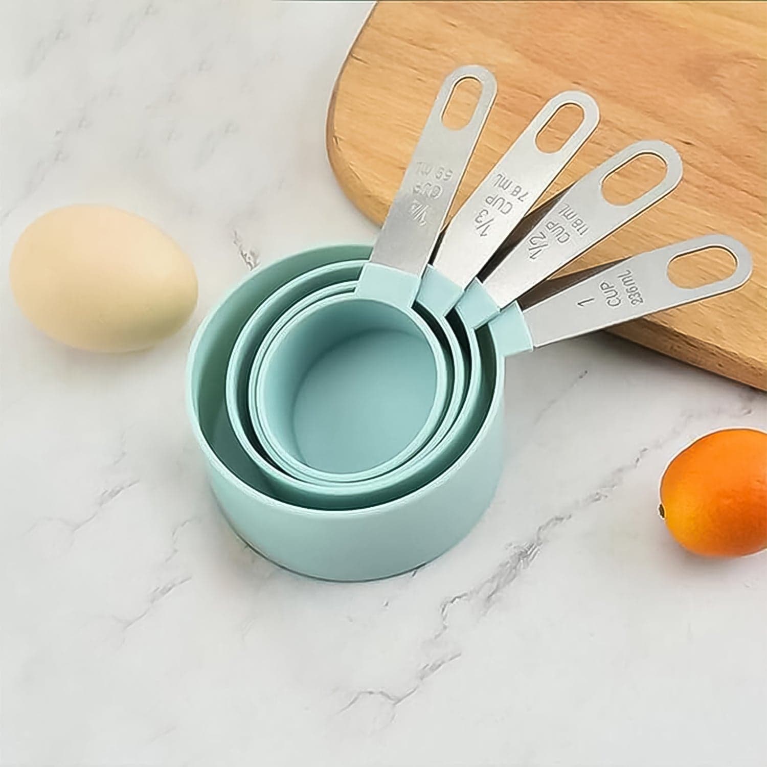 Measuring Cup Set With Stainless Steel Handles 4 Piece thumbnail 3