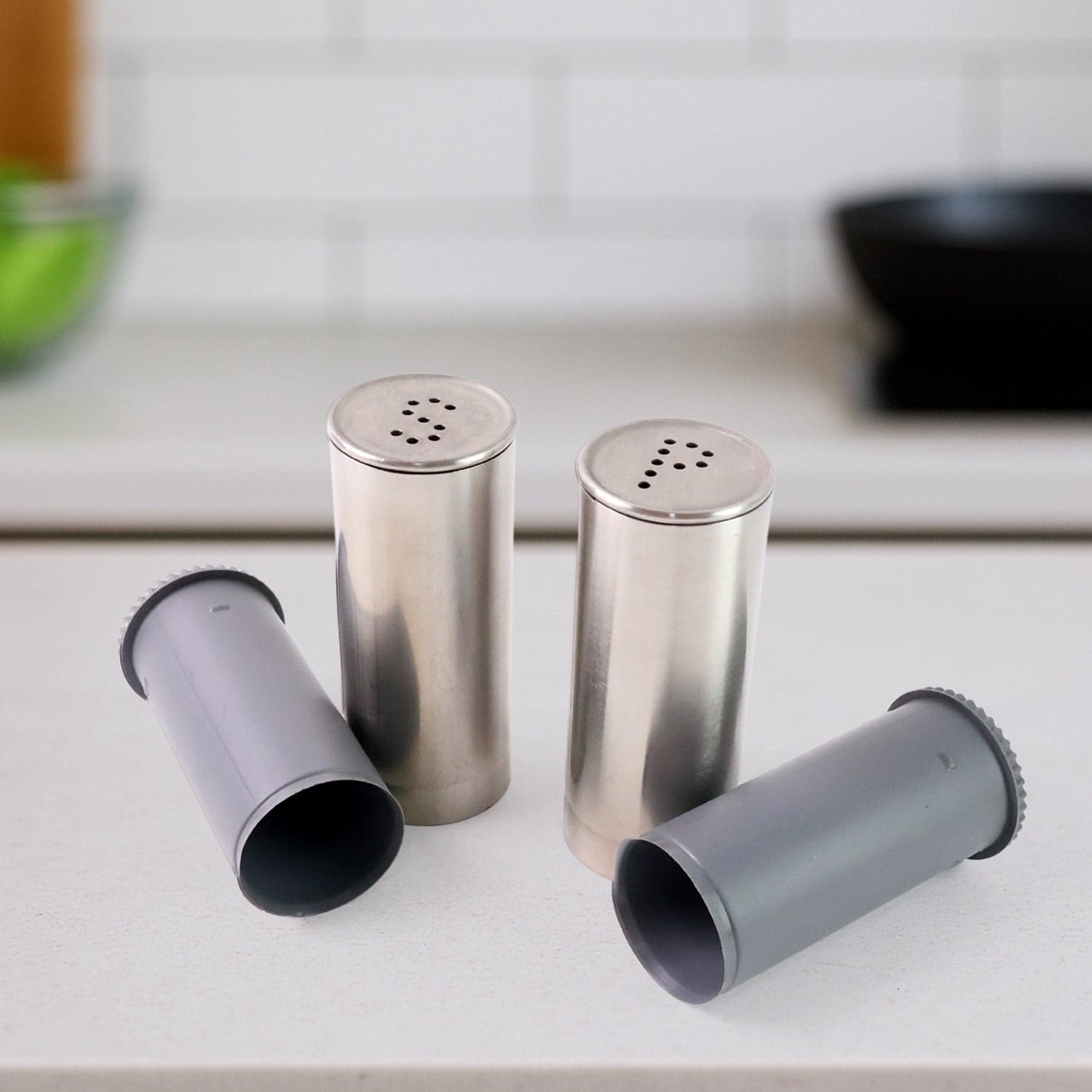 Stainless Steel Salt And Pepper Shaker Set 2 Pc thumbnail 5