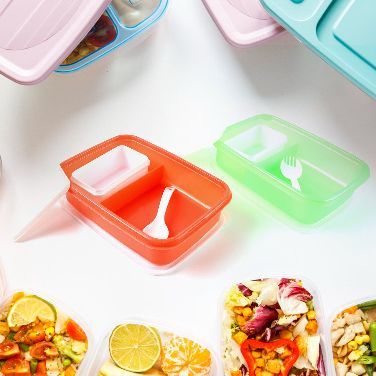 Kids Cartoon Printed Lunch Box Set thumbnail 2