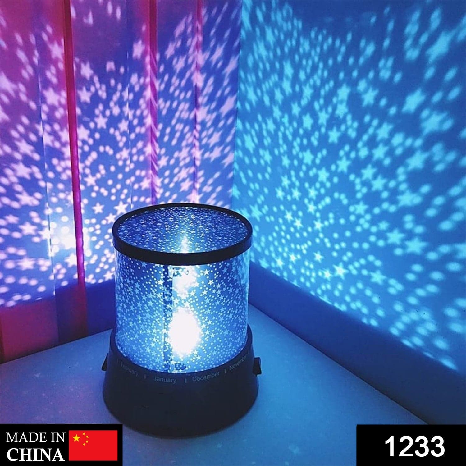 Star Night Light Projector Lighting USB Lamp Led Projection LED Night (Battery & Cable Not Included) thumbnail 3