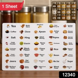 Kitchen Spice Jar Label Sticker Sheet 1 Sheet