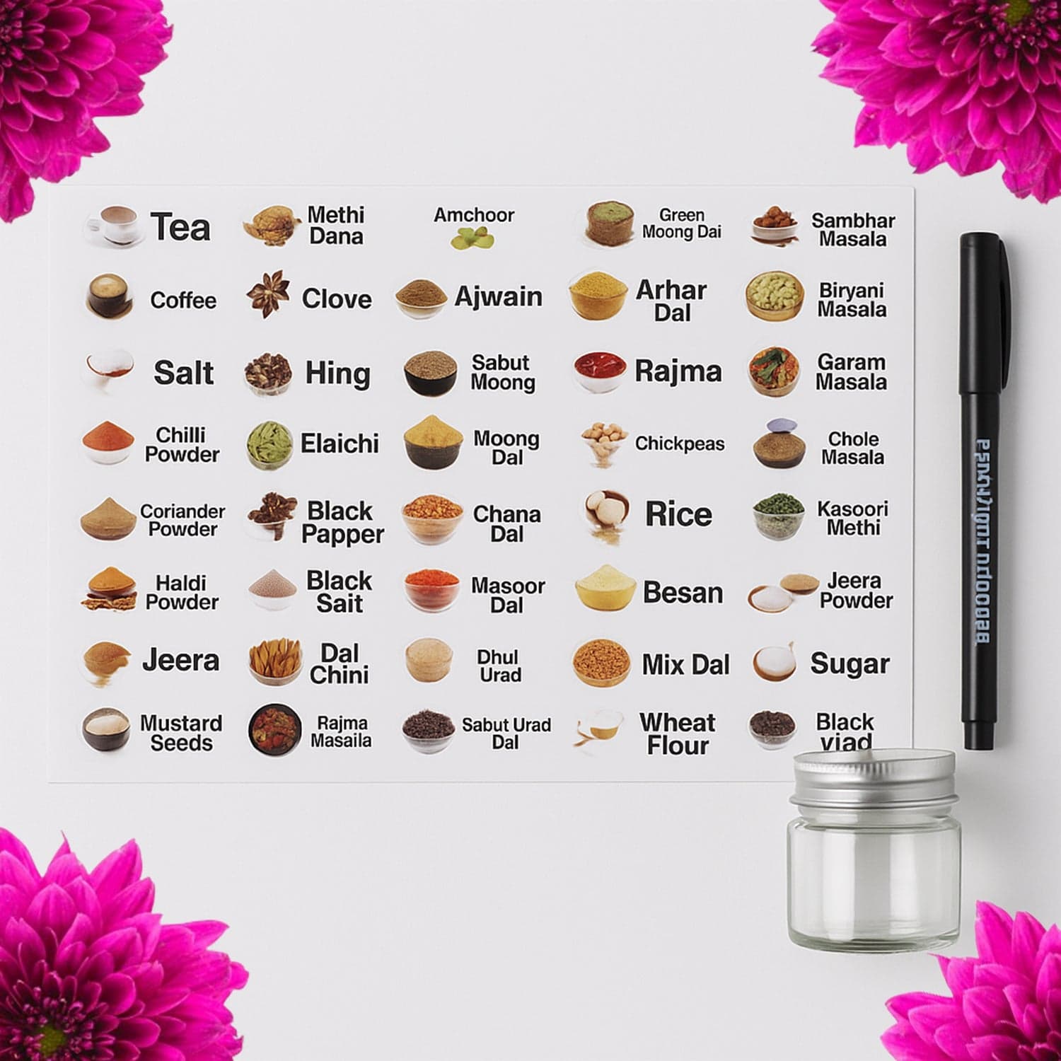 Kitchen Spice Jar Label Sticker Sheet 1 Sheet thumbnail 4