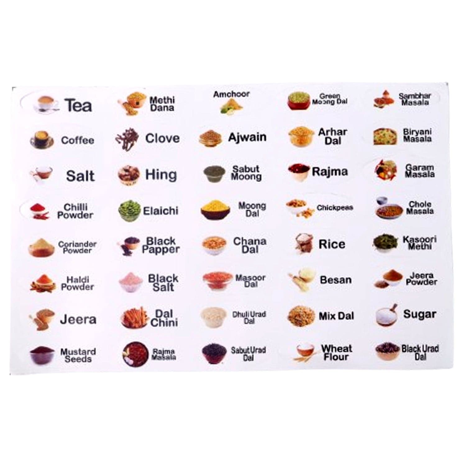 Kitchen Spice Jar Label Sticker Sheet 1 Sheet thumbnail 5