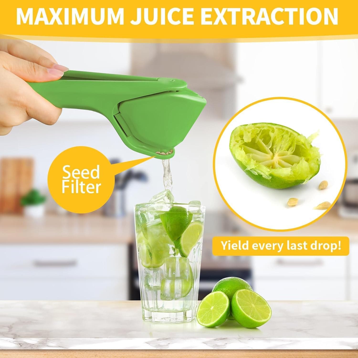 Plastic Manual Handheld Lemon Squeezer Juice 1 Pc thumbnail 5