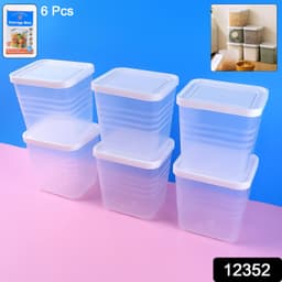 Trans Pla Food Storage Container 6Pc