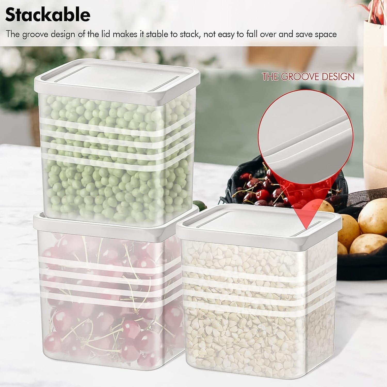 Trans Pla Food Storage Container 6Pc thumbnail 3