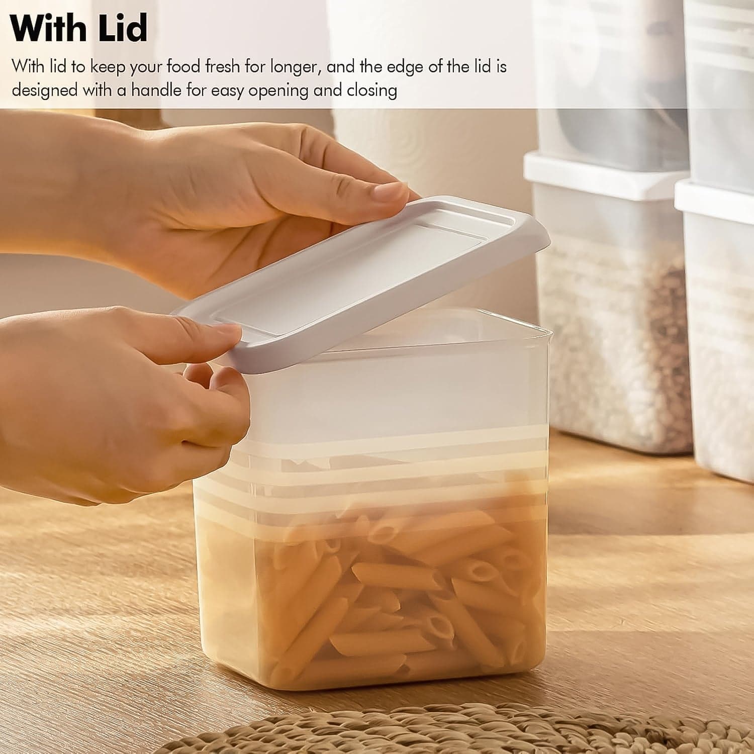 Trans Pla Food Storage Container 6Pc thumbnail 4