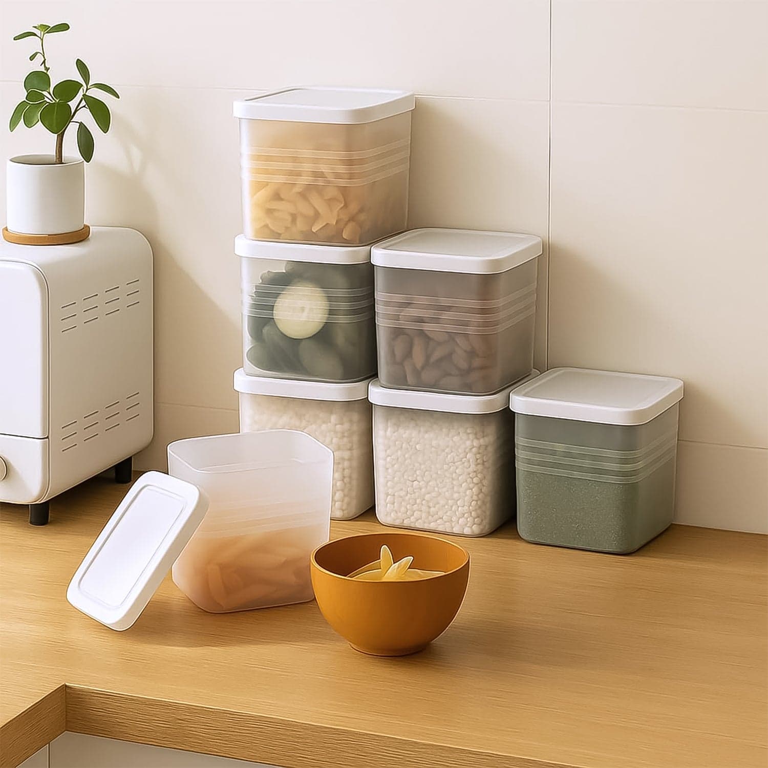 Trans Pla Food Storage Container 6Pc thumbnail 5