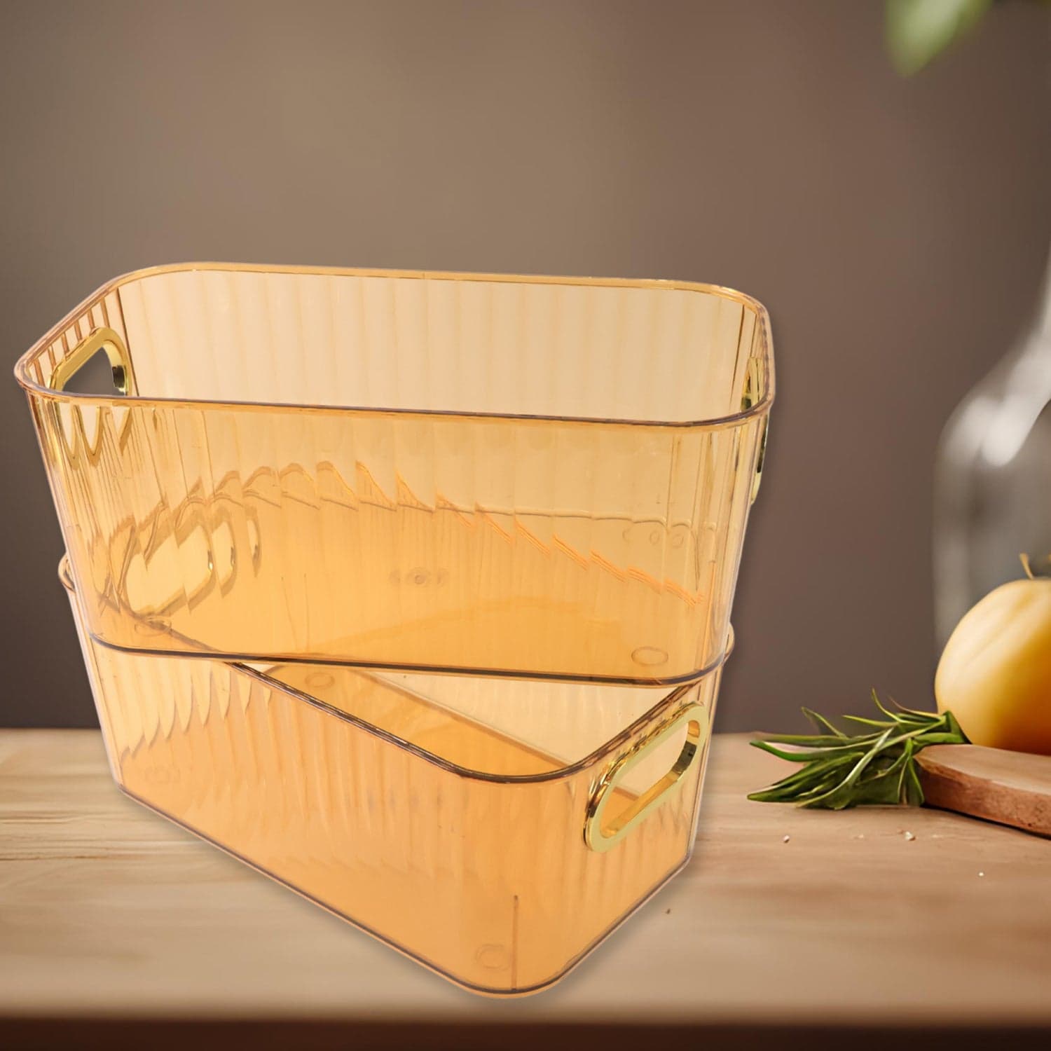12355 Transparent Storage Basket 2Pc thumbnail 3