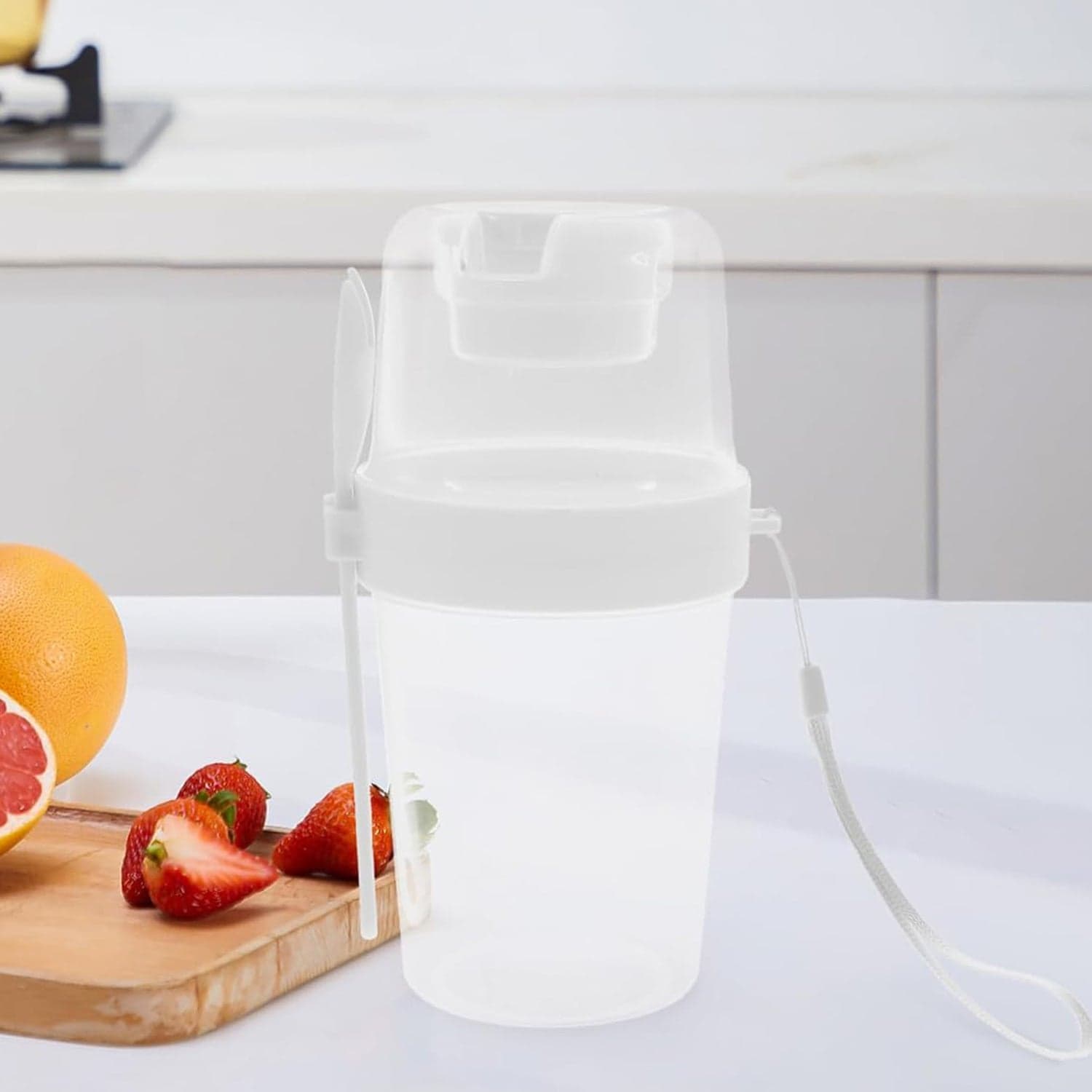 Salad Cup Lunch Container N Fork thumbnail 3