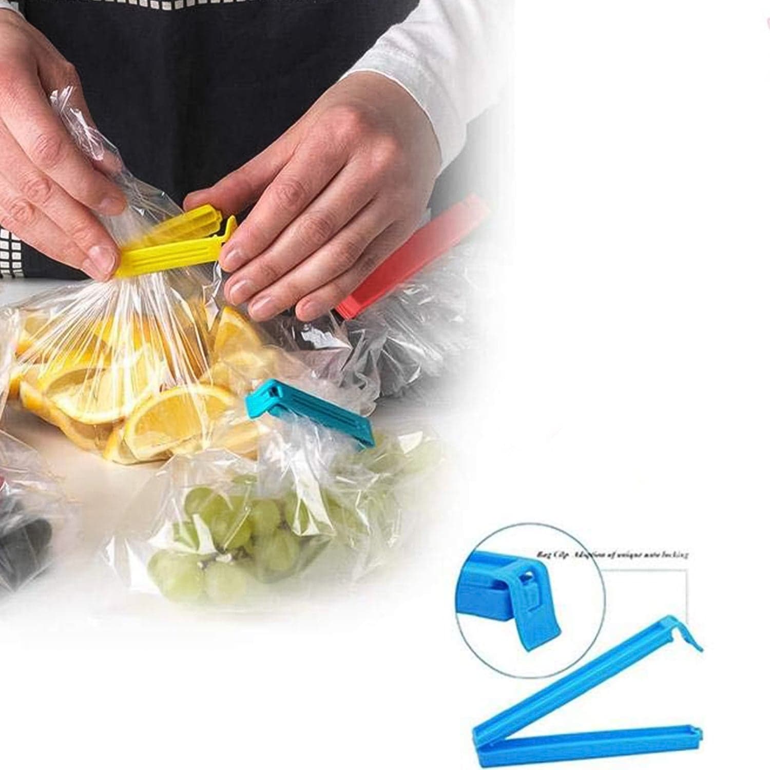 Multipurpose Plastic Pouch Sealer Clips 18 Pc thumbnail 3